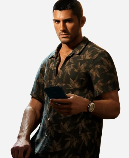 Grand Theft Auto VI Jason Duval Palm Tree Olive Green Shirt