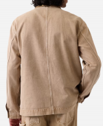 Gap x Inde Navarrette Obsession Tan Denim Utility Workwear Jacket