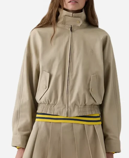  Unisex Gap x Malbon 2026 Full-Zip Twill Bomber Jacket