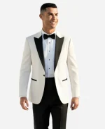 Georgina and Cristiano Ronaldo Wedding White Blazer