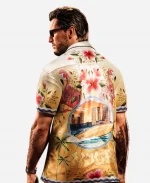 Grand Theft Auto VI Jason Duval White SS Floral Printed Shirt
