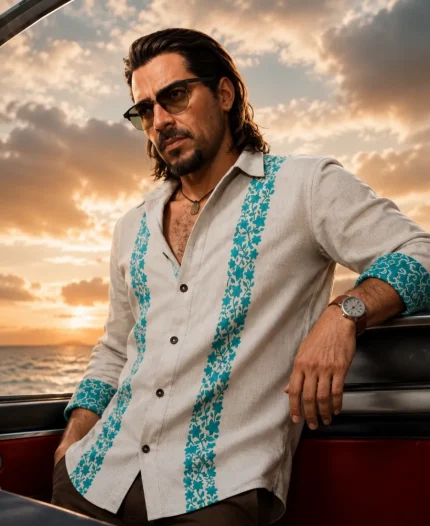 Grand Theft Auto VI Raul Bautista White Printed Shirt 