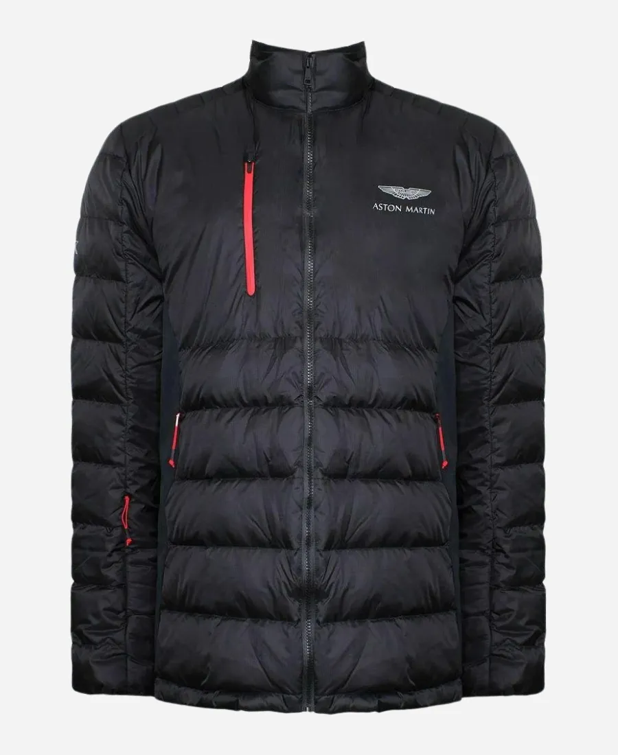 Hackett Aston Martin Apex Black Moto Jacket Aston Martin Apex Moto Jacket