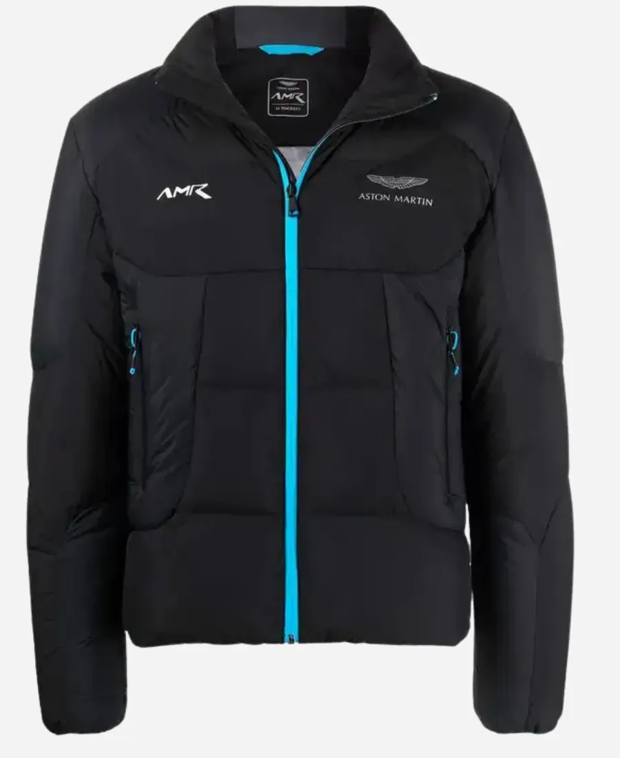 Hackett Aston Martin Black Padded Down Jacket Aston Martin Black Padded Down Jacket