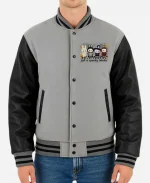 Halloween Spooky Labubu Varsity Jacket for Men & Women