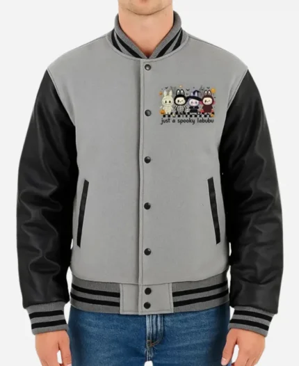 Halloween Spooky Labubu Varsity Jacket for Men & Women
