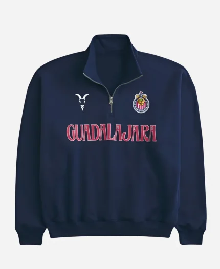 Hollister Chivas 2026 Quarter-Zip Guadalajara Graphic Sweatshirt