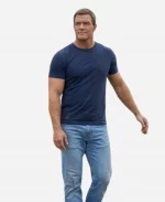 Jack Reacher Tv Series Alan Ritchson Reacher S04 Navy Blue T-Shirt