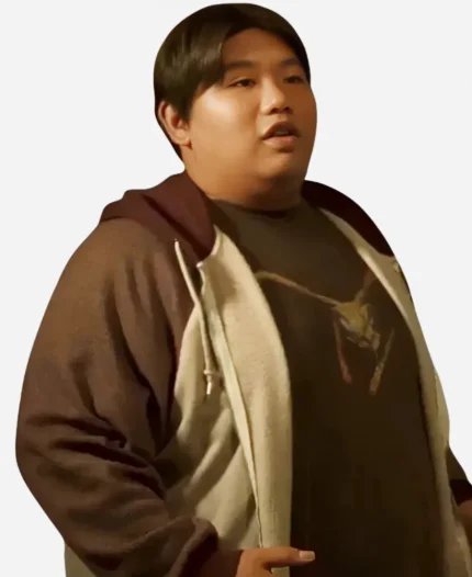 Ned Spider-Man Homecoming Jacob Batalon Ned Leeds Burgundy Hooded Jacket