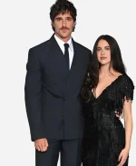 Jacob Elordi The Dog Stars Londan Premiere Navy Blue Stripes Suit