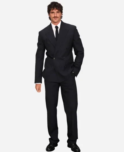 Jacob Elordi The Dog Stars 2026 Londan Premiere Navy Blue Stripes Suit