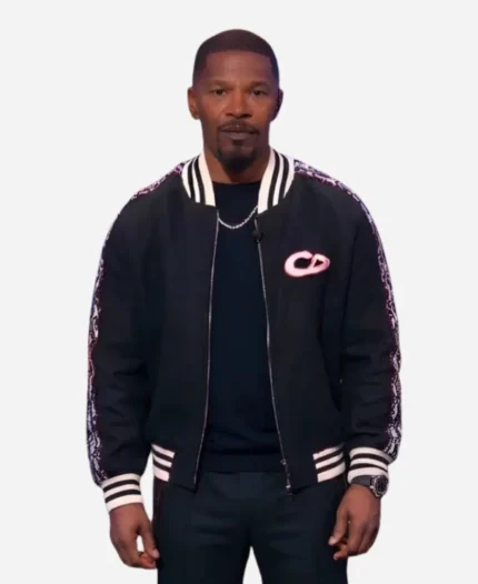Jamie Foxx Black Varsity Jacket
