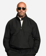 Jason Statham Mutiny 2026 Cole Reed Black Bomber Jacket