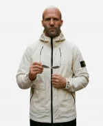 Jason Statham Mutiny London’s Tower Bridge White Jacket
