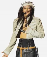 Jennie Kim Lollapalooza 2026 Pink Cropped Jacket