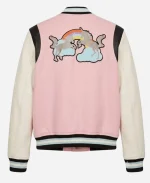 Jersey Shore Family Vacation S09 Jenni Farley Pink Varsity Jacket