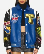 Jersey Shore Family Vacation S09 Pauly D Leather Bomber Jacket