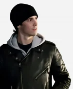 Jess Mariano Gilmore Girls S01 Milo Ventimiglia Black Leather Jacket