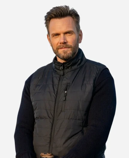 Joel McHale Tv Series Animal Control Season 04 Frank Shaw Puffer Vest