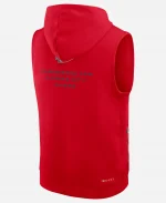 Nike Kansas City Chiefs 2026 Standard Issue Dri-FIT Sideline Sleeveless Red Hoodie 