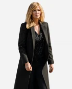 Kelly Reilly Yellowstone S04 Beth Dutton Wool Coat