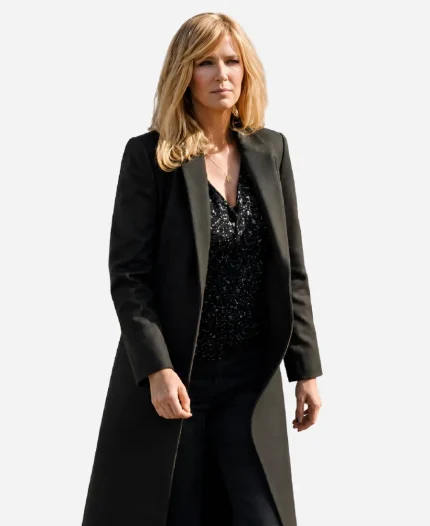 Kelly Reilly Yellowstone S04 Beth Dutton Wool Coat