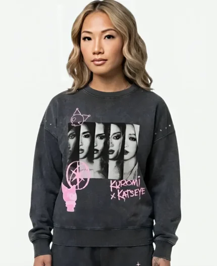 Kuromi x Katseye 2026 Graphic Crew Sweatshirt
