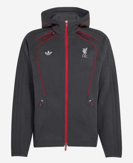 Men's LFC Adidas Spacer Teamgeist 26 Dark Grey Track Jacket 