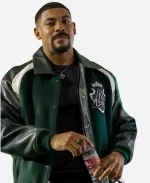 Comic Con Lantern Aaron Pierre Avirex Green Varsity Jacket