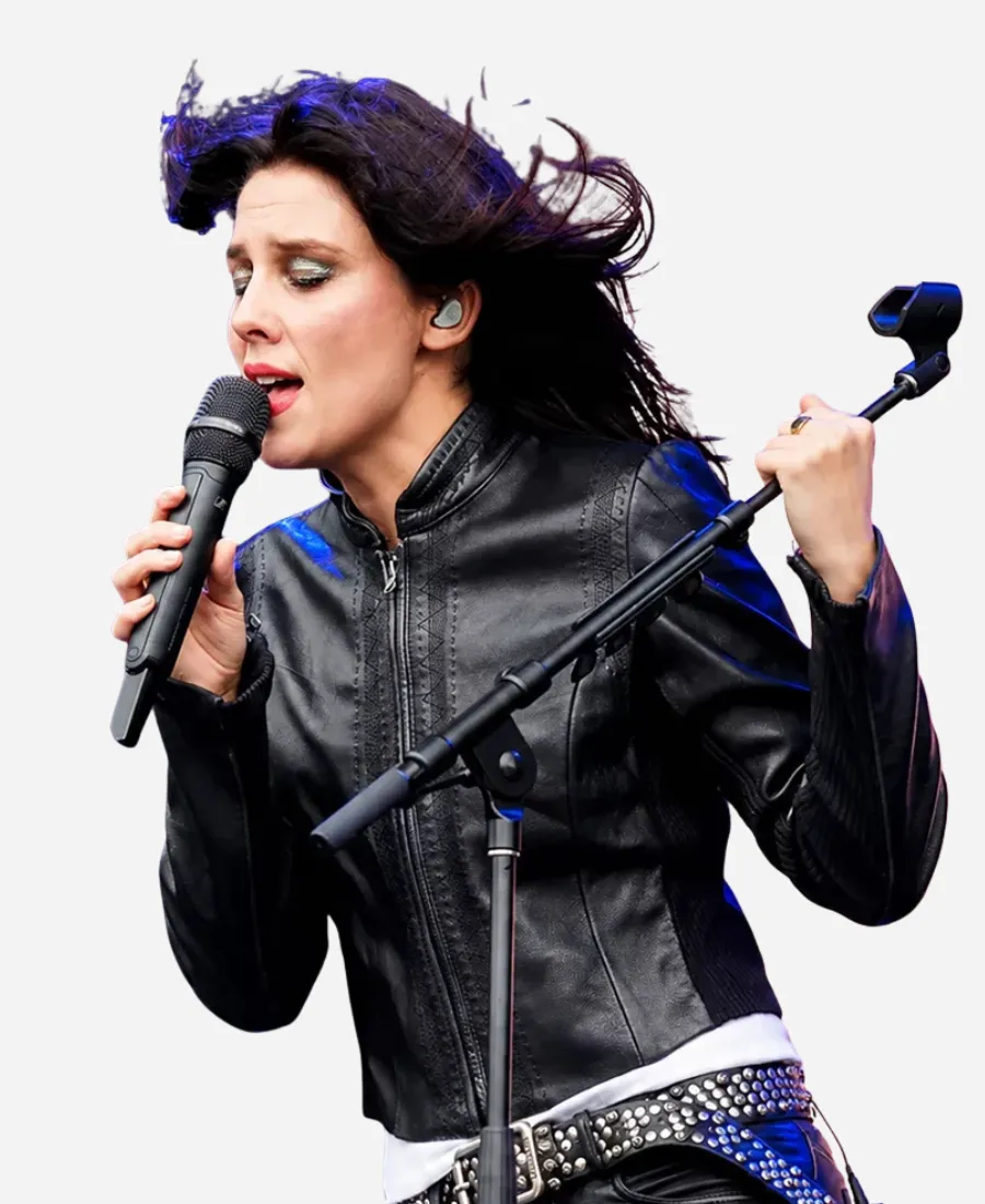Lollapalooza 2026 Ellie Rowsell Jacket Lollapalooza 2026 Ellie Rowsell Black Leather Jacket