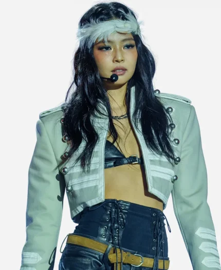 Lollapalooza 2026 Jennie Kim Pink Jacket