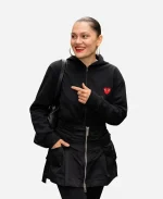 London Capital Breakfast Jessie J Red Heart & Black Hoodie