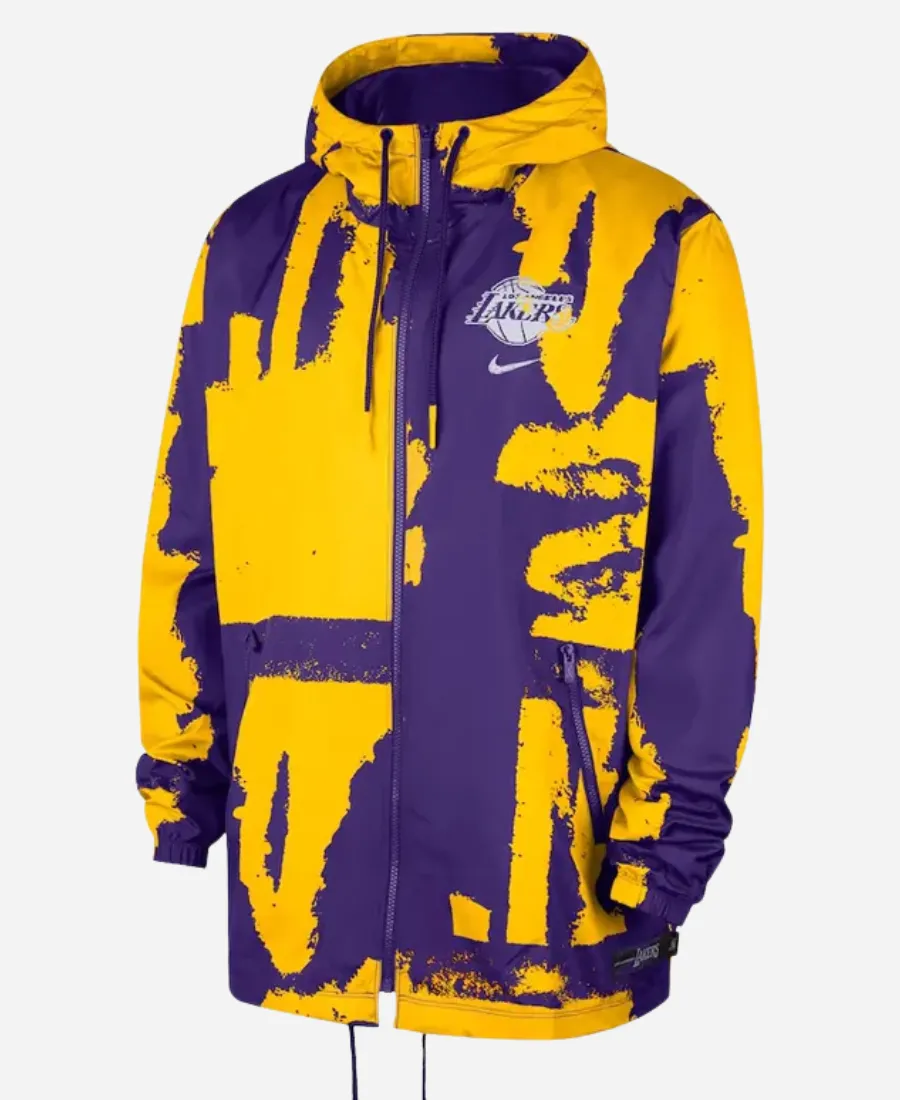 Los Angeles Lakers Courtside Club Jacket Men's Nike Los Angeles Lakers Courtside NBA Club Woven Jacket