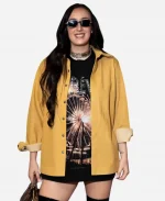 WNBA All-Star Weekend 2026 Marina Mabrey Mustard Denim Jacket