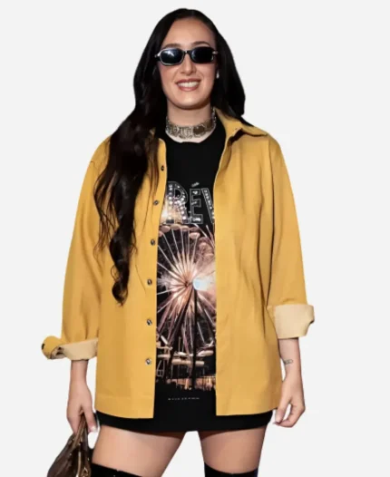 WNBA All-Star Weekend 2026 Marina Mabrey Mustard Denim Jacket