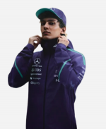 Unisex Mercedes-AMG F1 2026 Vanda Bloom Purple Team Rain Jacket