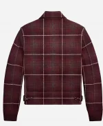 Minka Kelly TV Series Ransom Canyon S02 Burgundy Plaid Bomber Jacket