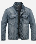 Jason Statham Mutiny 2026 Cole Reed Blue Denim Jacket