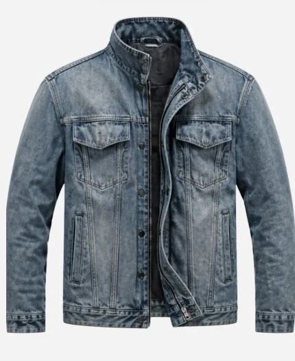 Jason Statham Mutiny 2026 Cole Reed Blue Denim Jacket