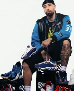  NBA SLAM Kicks 29 Jose Alvarado Black & Blue Varsity Jacket