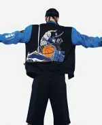  NBA Jose Alvarado SLAM Kicks 29 Black & Blue Varsity Jacket