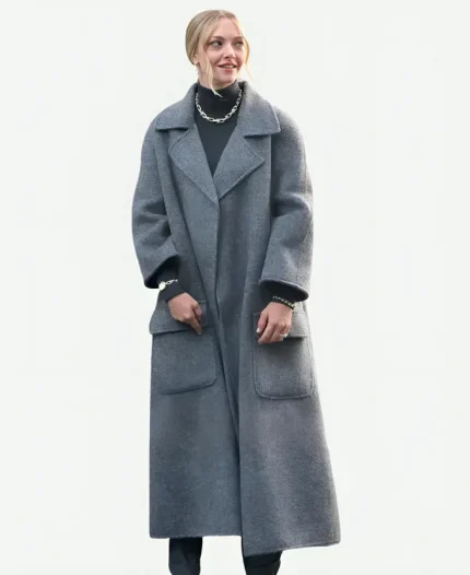 NYC 2026 Amanda Seyfried Trench Coat - Grey