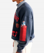 New England Patriots 2026 Abercrombie & Fitch Navy Fleece Sweatshirt