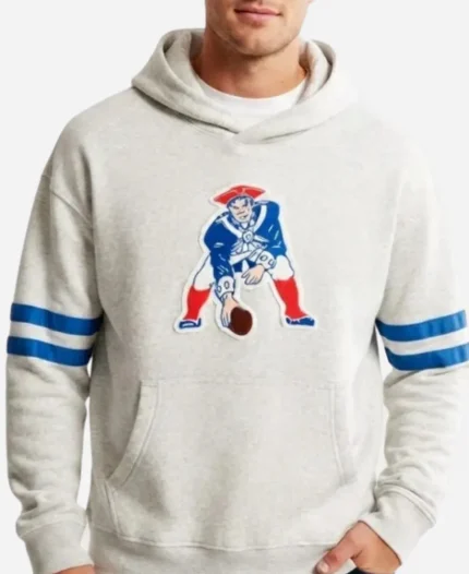 Abercrombie & Fitch New England Patriots Popover Grey Hoodie