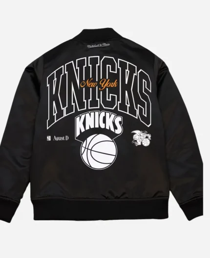 New York City SUGA x Mitchell & Ness NBA Knicks Black Jacket