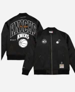 New York City SUGA x Mitchell & Ness NBA Knicks Black Bomber Jacket