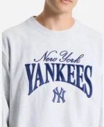 New York Yankees lululemon Steady State Light Grey & Blue Sweatshirt
