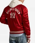 New York Yankees x MLB Polo Ralph Lauren Satin Bomber Jacket
