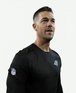2026 Carolina Panthers Preseason Coach Dave Canales Nike Sideline Black T-Shirt