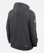 Nike Philadelphia Eagles Sideline Standard Issue Dri-FIT Charcoal Hoodie